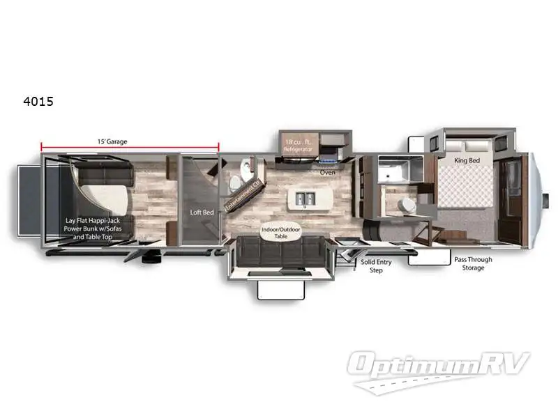 2022 Dutchmen Voltage 4015 Floorplan Photo
