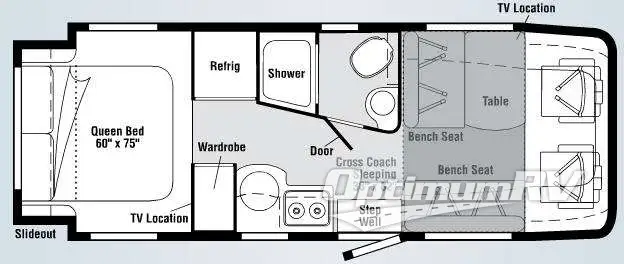 2009 Itasca Navion IQ 24DL Floorplan Photo