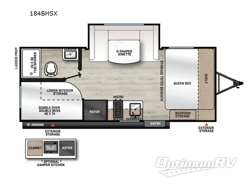 2027 Coachmen Catalina Summit Series 7 184BHSX RV Floorplan Photo