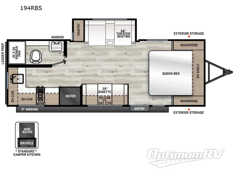 2027 Coachmen Catalina Summit Series 7 194RBS RV Floorplan Photo