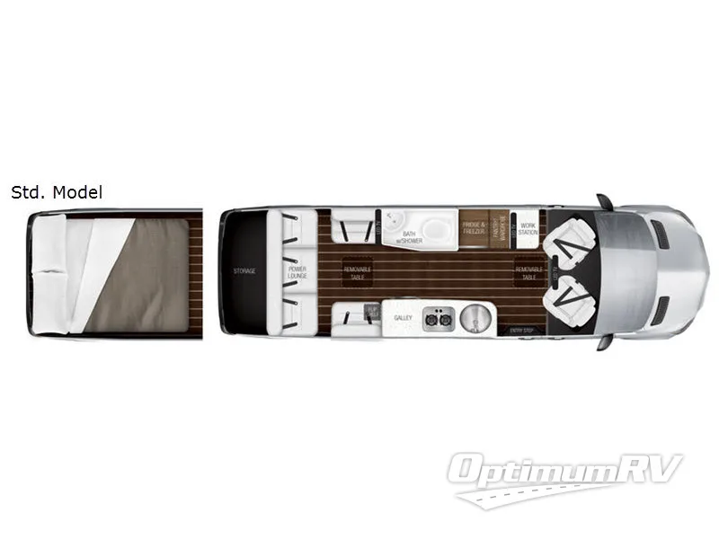 2018 Airstream Interstate Grand Tour EXT Std. Model RV Floorplan Photo