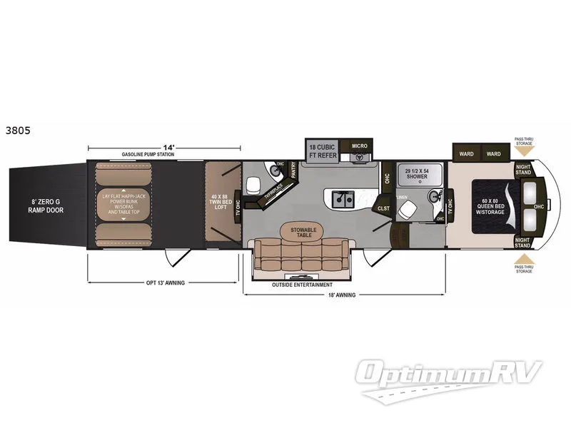 2018 Dutchmen Voltage V3805 Floorplan Photo
