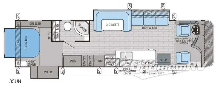 2016 Jayco Precept 35UN RV Floorplan Photo