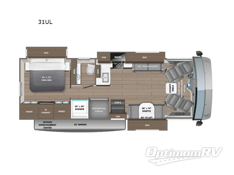 2024 Jayco Precept 31UL RV Floorplan Photo