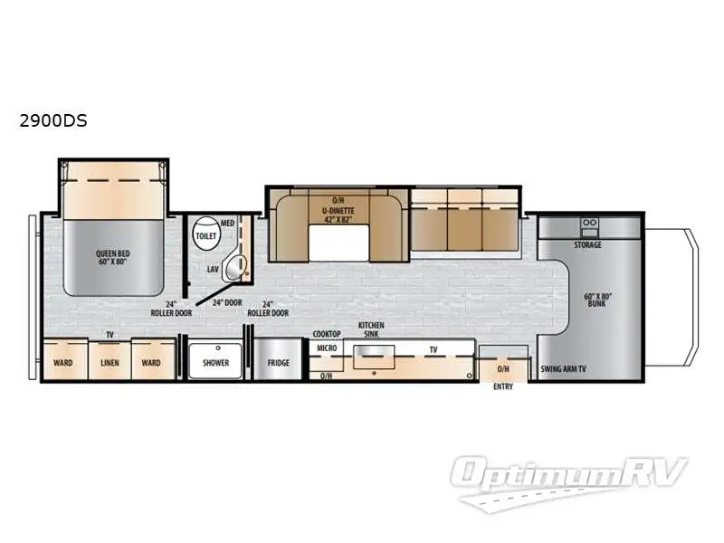 2023 East To West Entrada 2900DS RV Floorplan Photo