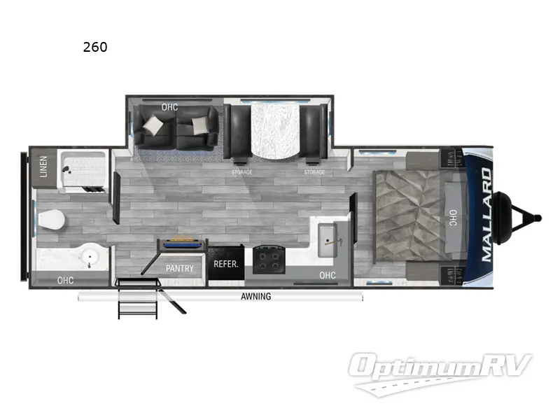 2024 Heartland Mallard 260 RV Floorplan Photo