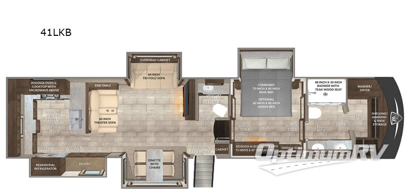 2022 VanLeigh Beacon 41LKB Floorplan Photo