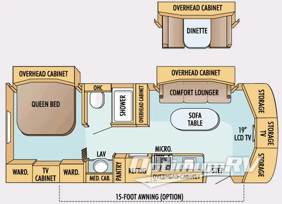 2008 Jayco Melbourne 26A Floorplan Photo
