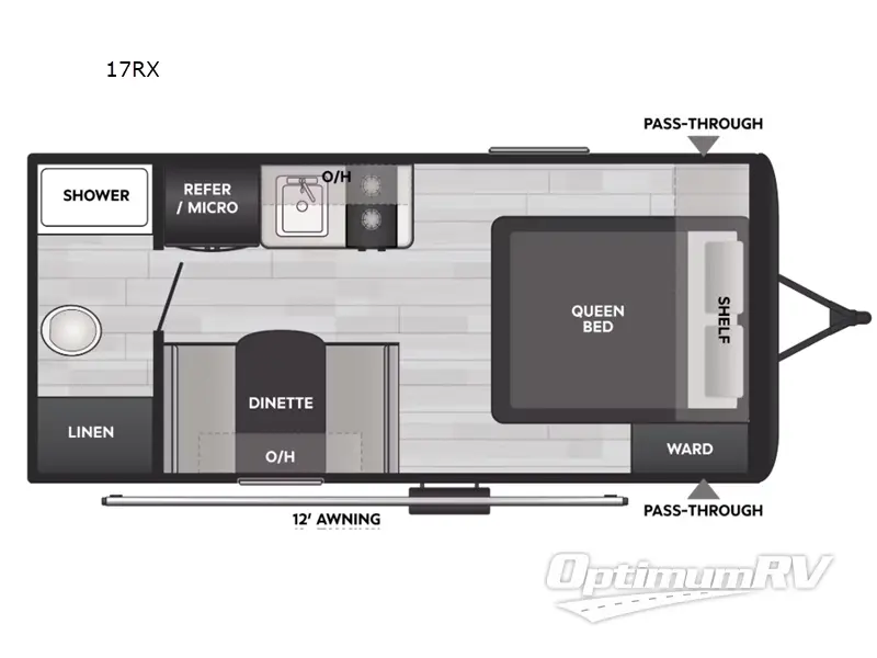 2025 Keystone Coleman Light 17RX Floorplan Photo