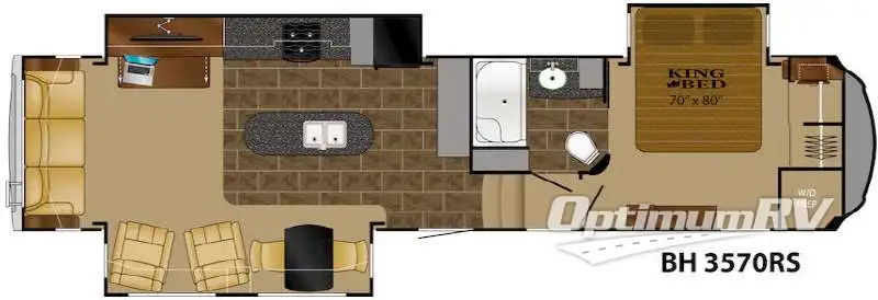 2015 Heartland Bighorn 3570RS RV Floorplan Photo