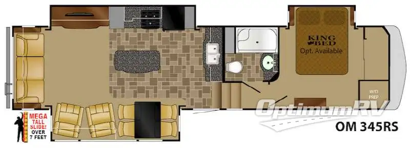 2015 Heartland Oakmont 345RS RV Floorplan Photo