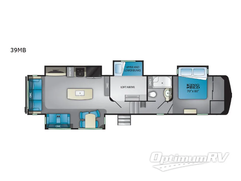 2020 Heartland Bighorn Traveler 39MB Floorplan Photo