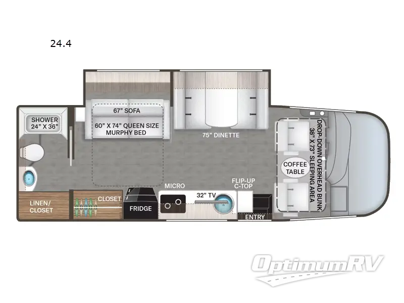 2024 Thor Vegas 24.4 Floorplan Photo
