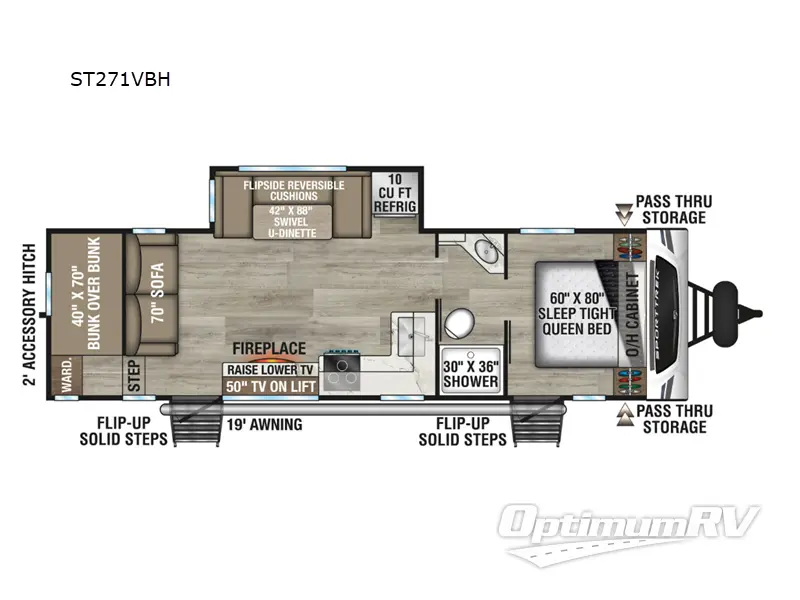 2026 Venture SportTrek ST271VBH Floorplan Photo
