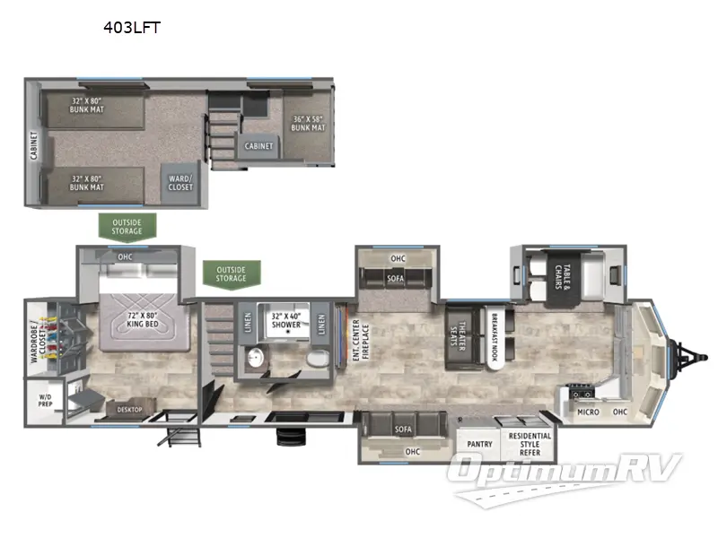 2027 Forest River Puma Vista 403LFT RV Floorplan Photo