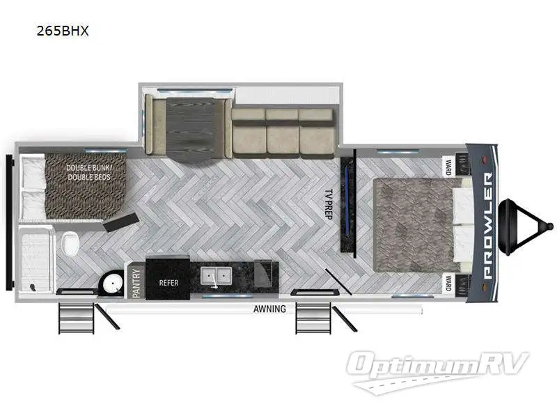 2024 Heartland Prowler Lynx 265BHX Floorplan Photo