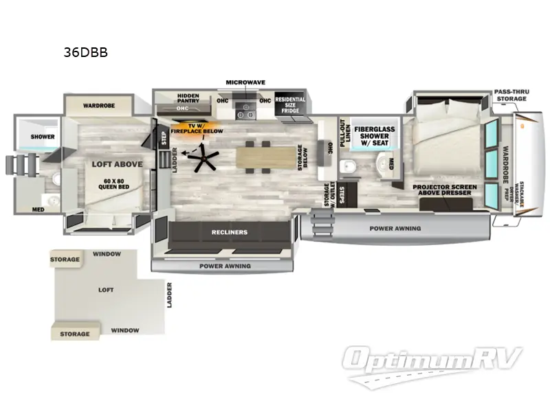 2027 Forest River Sabre 36DBB RV Floorplan Photo