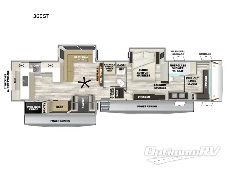 2027 Forest River Sabre 36EST RV Floorplan Photo