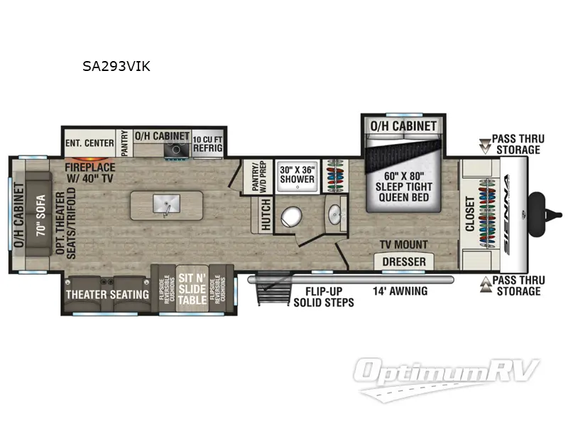 2026 Venture Sienna SA293VIK Floorplan Photo