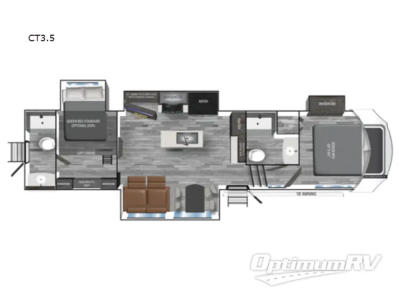 2025 Heartland Corterra CT3.5 RV Floorplan Photo