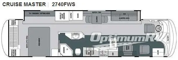 2008 Georgie Boy Cruise Master 3740FWS Floorplan Photo