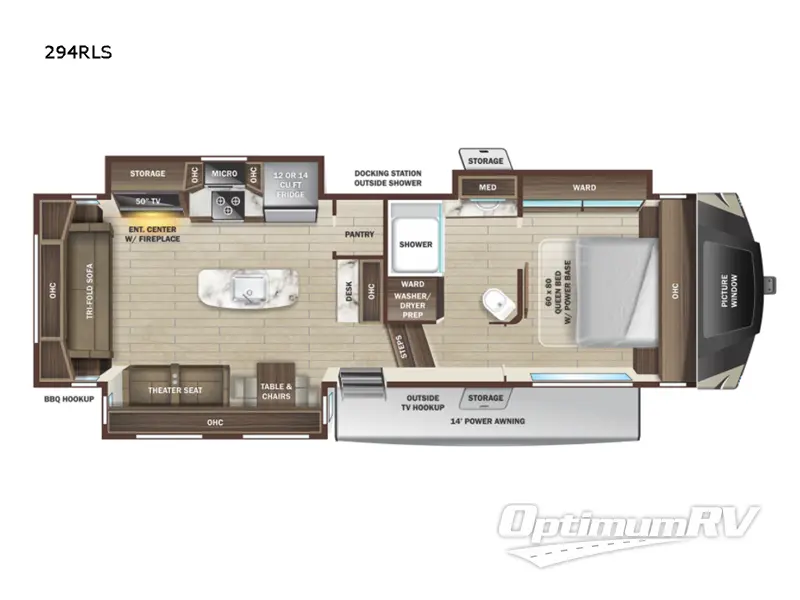 2022 Highland Ridge Mesa Ridge XLT MF294RLS RV Floorplan Photo