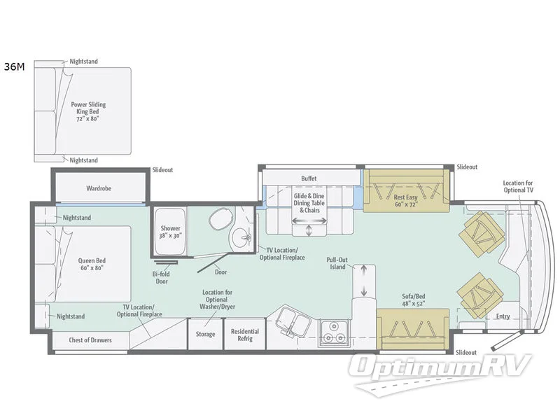 2017 Winnebago Journey 36M Floorplan Photo