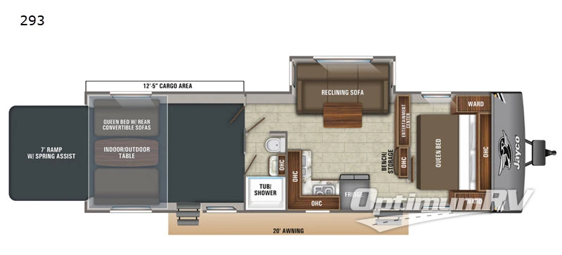 2020 Jayco Octane Super Lite 293 RV Floorplan Photo