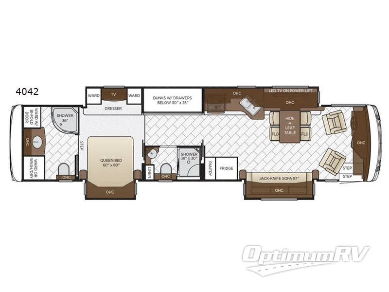 2018 Newmar Ventana LE 4042 Floorplan Photo