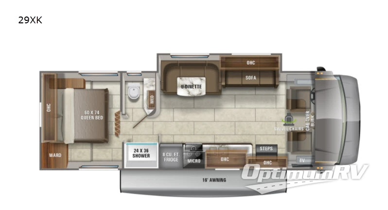 2021 Jayco Redhawk 29XK RV Floorplan Photo