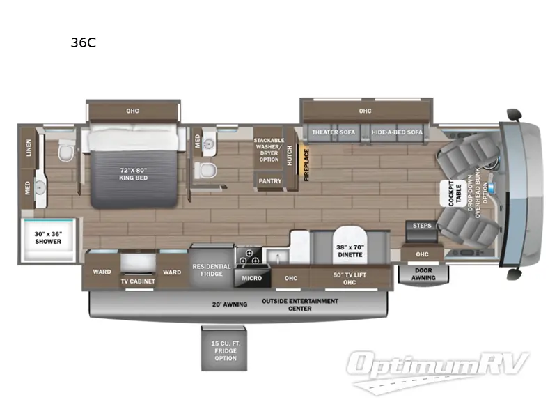 2025 Entegra Vision XL 36C RV Floorplan Photo