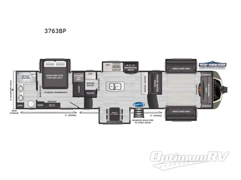 2021 Keystone Montana 3763BP RV Floorplan Photo