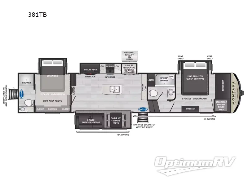 2023 Keystone Montana High Country 381TB Floorplan Photo