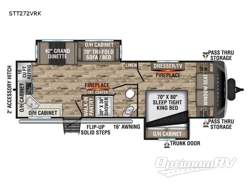 2022 Venture SportTrek Touring Edition STT272VRK RV Floorplan Photo