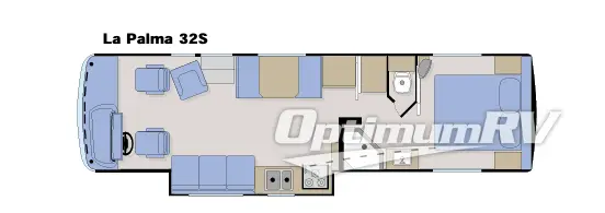 1999 Monaco LaPalma 32S RV Floorplan Photo