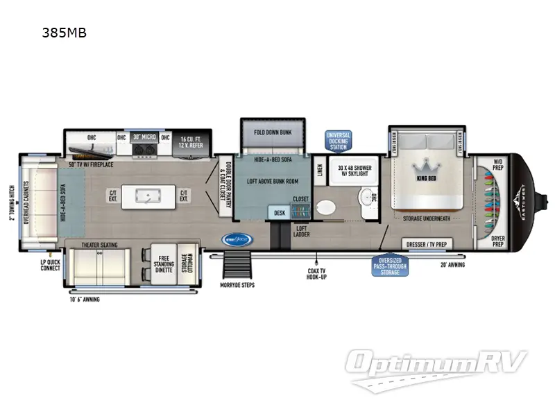 2024 East To West Tandara 385MB Floorplan Photo