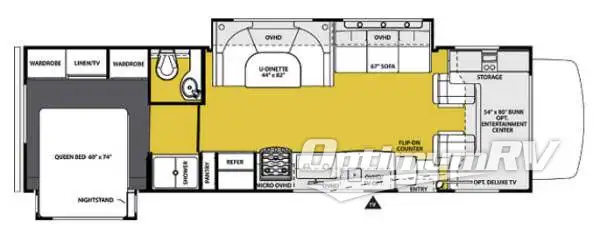 2013 Forest River Sunseeker 3010DS Ford RV Floorplan Photo