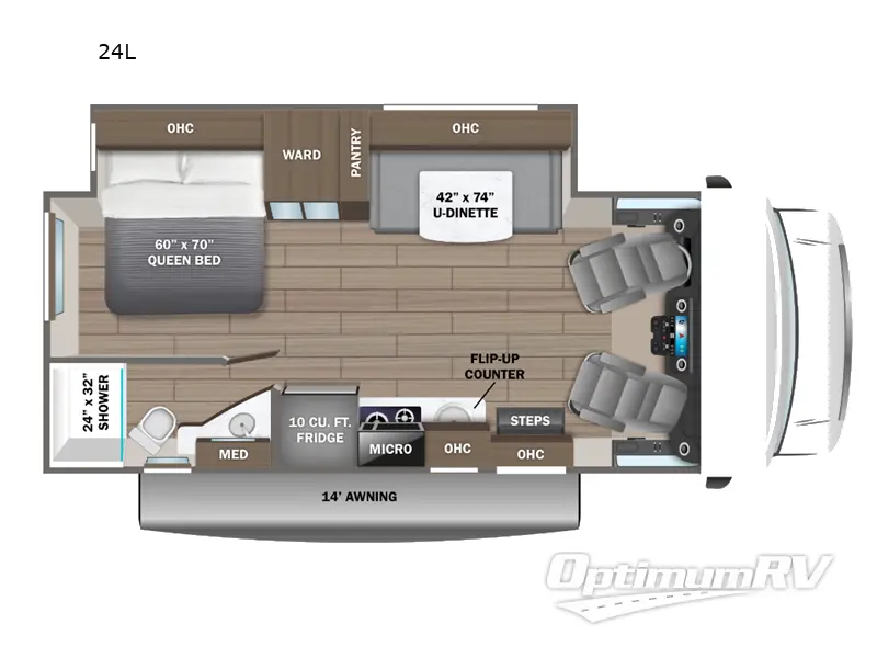 2024 Jayco Melbourne 24L RV Floorplan Photo