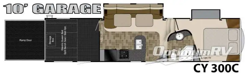2011 Heartland Cyclone 300C RV Floorplan Photo