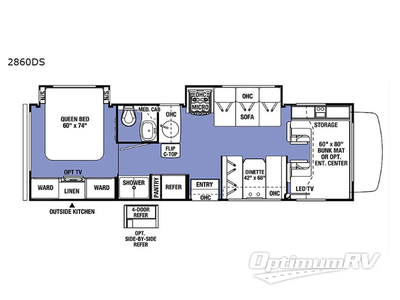 2019 Forest River Sunseeker 2860DS Ford Floorplan Photo