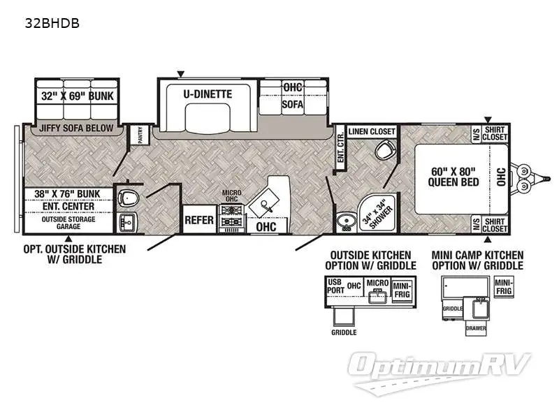 2021 Palomino Puma 32BHDB RV Floorplan Photo