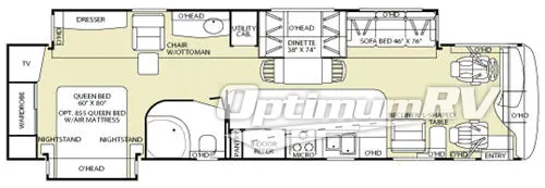 2006 Fleetwood Discovery 39V RV Floorplan Photo