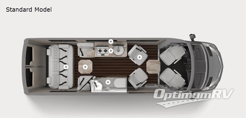 2020 Airstream Interstate Lounge EXT Std. Model RV Floorplan Photo