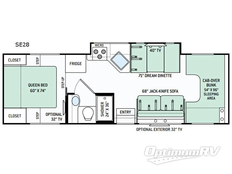 2019 Thor Quantum SE SE28 RV Floorplan Photo