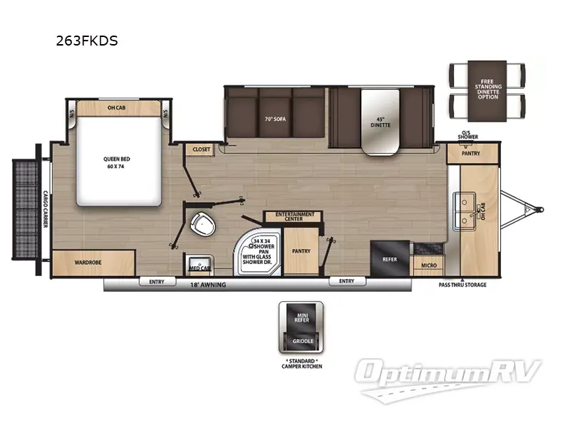 2023 Coachmen Catalina Legacy 263FKDS RV Floorplan Photo