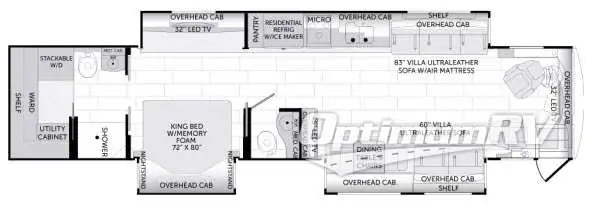2014 American Coach American Revolution 42T Floorplan Photo