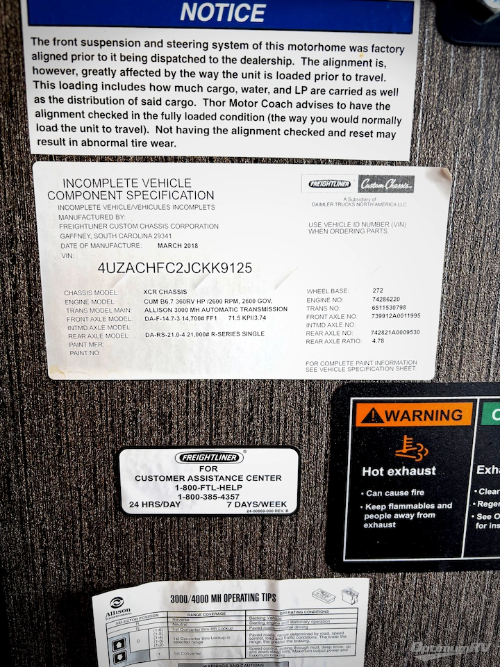 2018 Thor Aria 3901 Photo 23