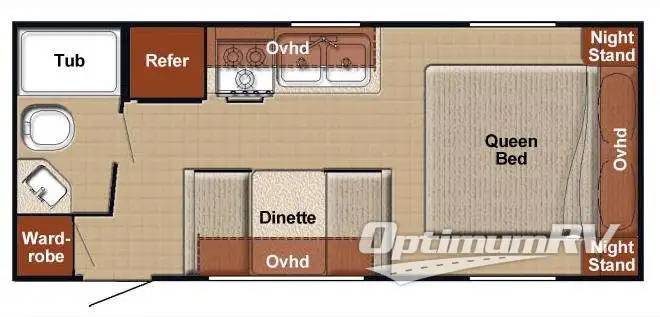 2013 Gulf Stream Ameri-Lite 21MB RV Floorplan Photo