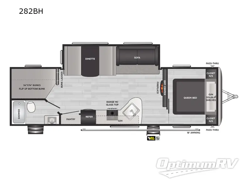 2022 Keystone Springdale 282BH RV Floorplan Photo