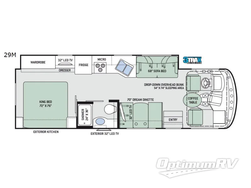 2017 Thor Windsport 29M RV Floorplan Photo